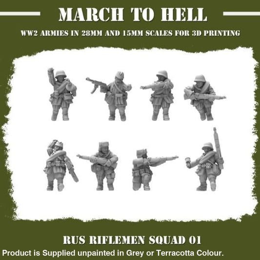 Red Army Riflemen Squad Figure