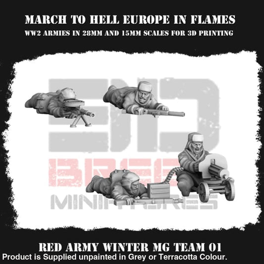 Red Army Winter Mg Teams 01 Figure