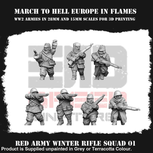 Red Army Winter Rifle Squad 01 Figure