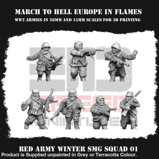 Red Army Winter Smg Squad 01 Figure