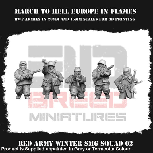 Red Army Winter Smg Squad 02 Figure