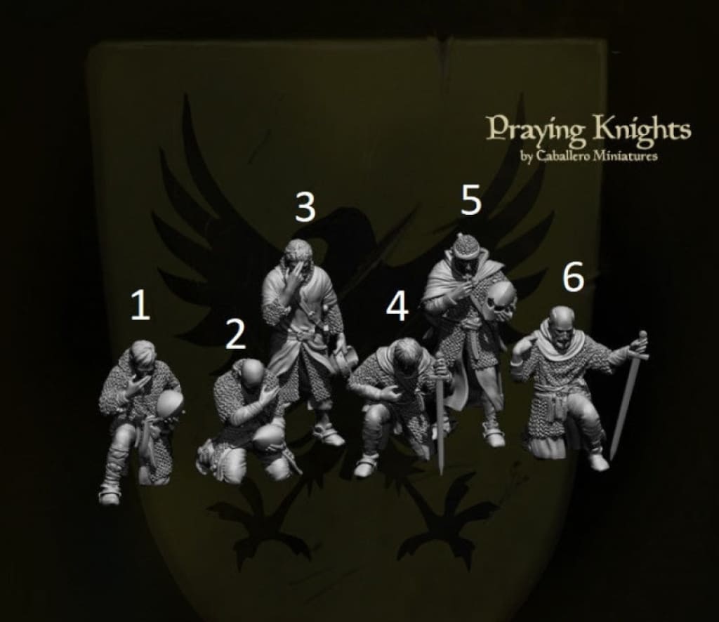 11Th Century Spanish Knights Praying 15Mm 1:100 / Figure 1 Medieval