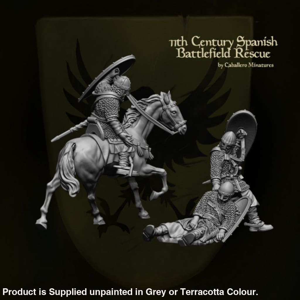 REM0013 11th Century Spanish Battlefield Rescue Medieval Figure