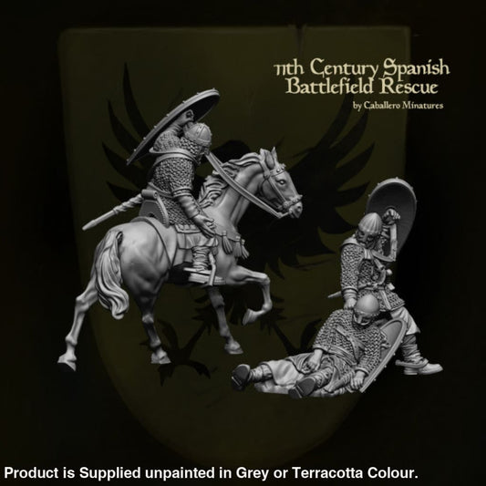 REM0013 11th Century Spanish Battlefield Rescue Medieval Figure