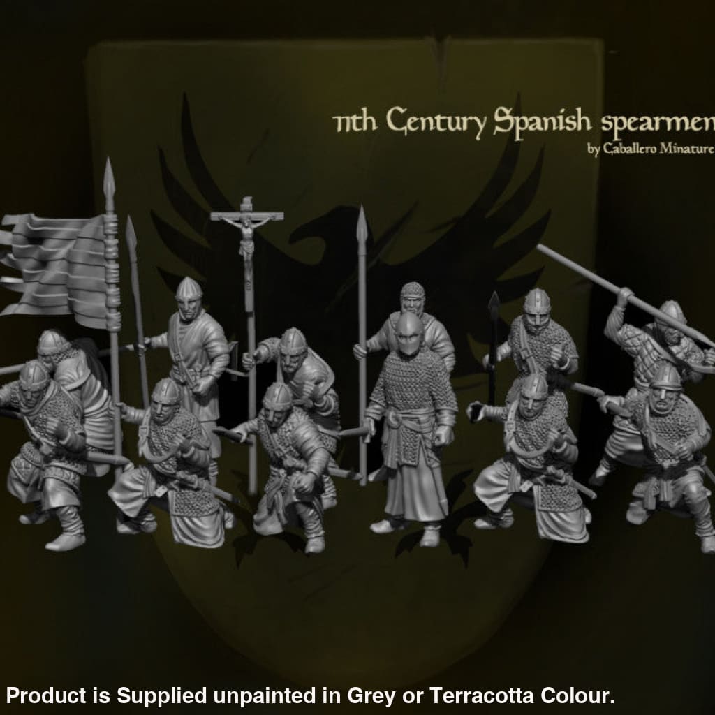 REM0014 11th Century Spanish Spearmen Medieval Figure