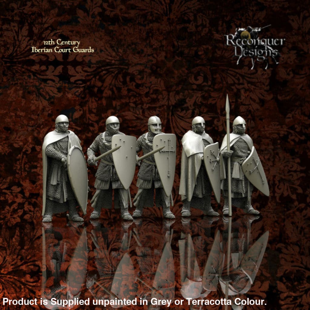12Th Century Iberian Christian Court Guards Medieval