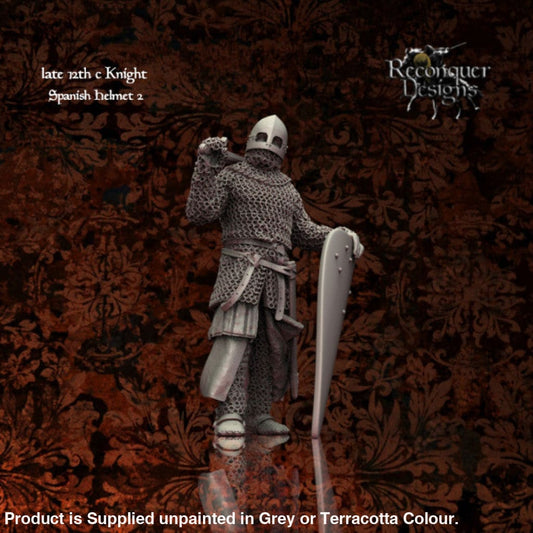 12Th Century Knight With Spanish Helmet A Medieval
