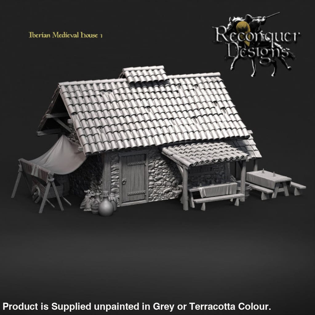 REM0023 Iberian Medieval Farm House 15MM Medieval
