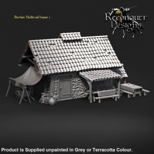 REM0023 Iberian Medieval Farm House 15MM Medieval