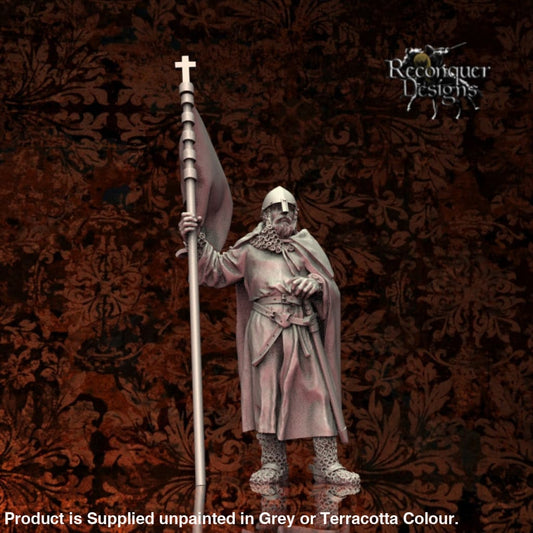 Dismounted Military Order Standard Bearer 12Th Century Medieval