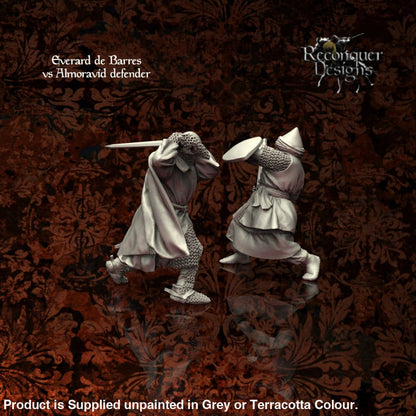 Everard De Barres And Almoravid Defender Medieval