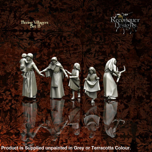 REM0053 Fleeing Medieval Villagers Medieval