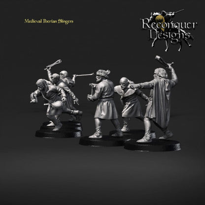 REM0056 Iberian Medieval Slingers x 13 Medieval