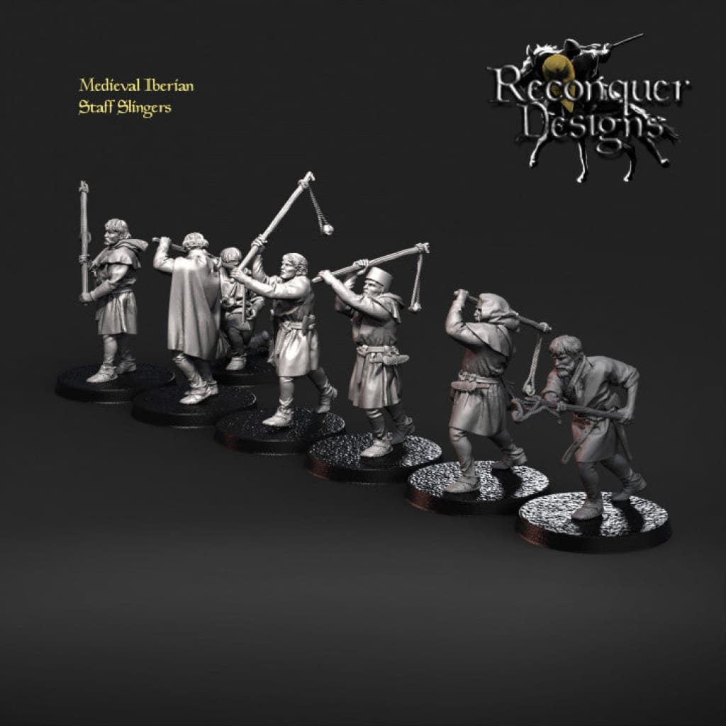 REM0056 Iberian Medieval Slingers x 13 Medieval