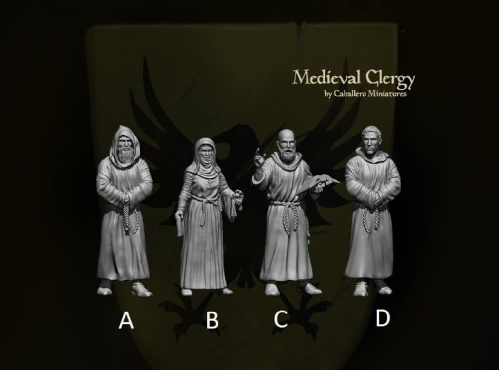 Medieval Clergy - Priest Monk 15Mm 1:100 / A