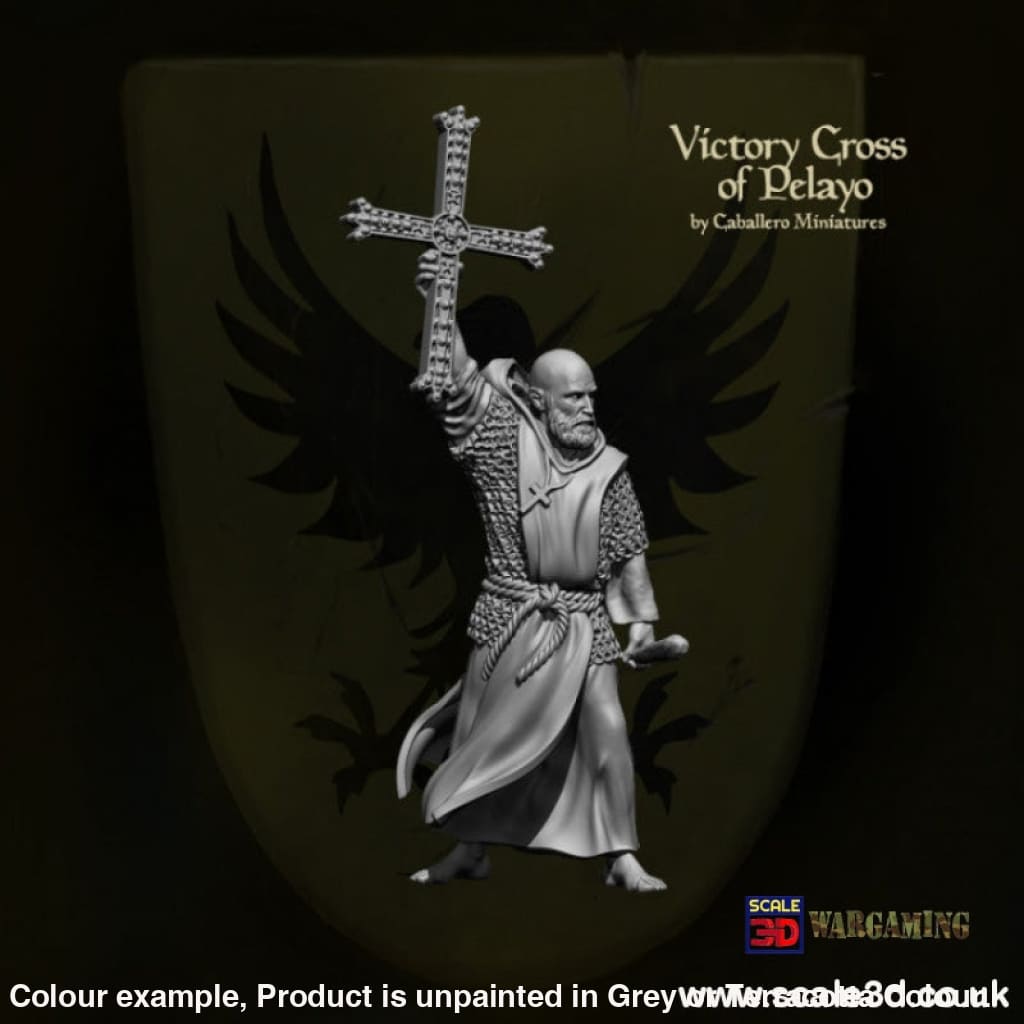 Medieval Priest - Holding The Cross Of Pelayo