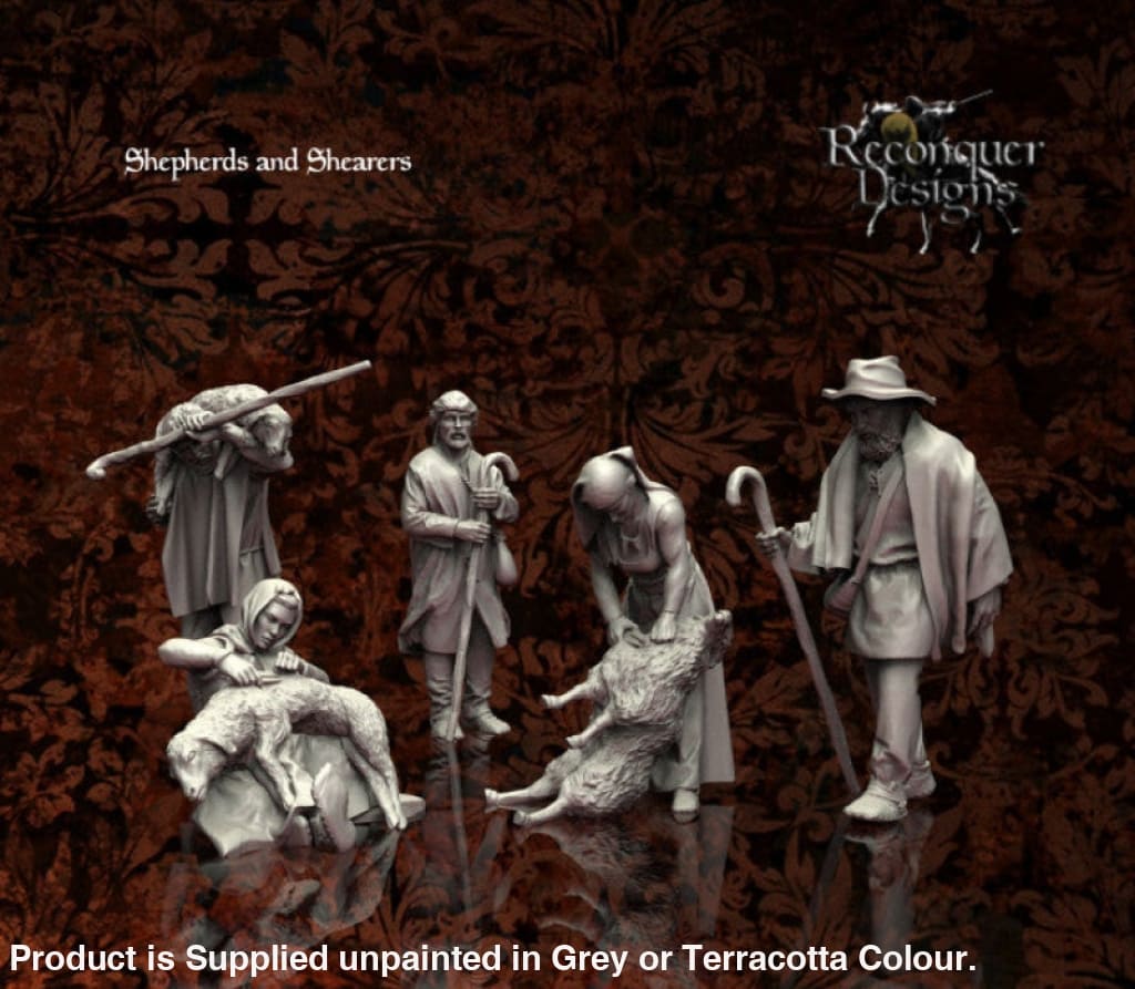 Medieval Shepherds And Sheep