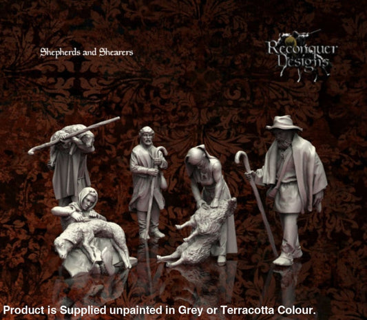 Medieval Shepherds And Sheep