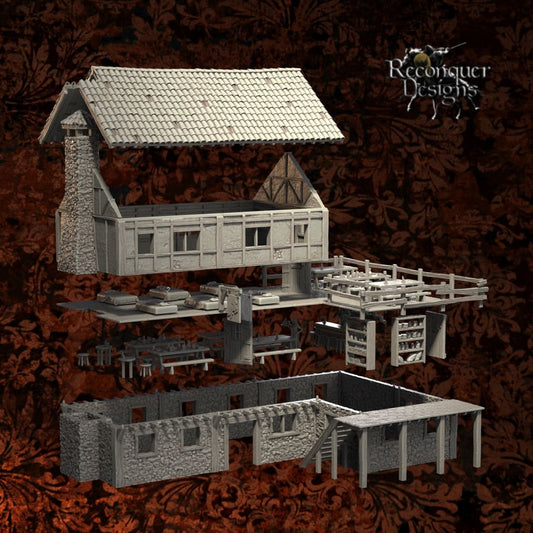 REM0073 Medieval Village Inn Medieval