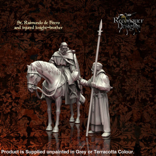 St Ramon De Fitero And An Injured Knight Brother Medieval