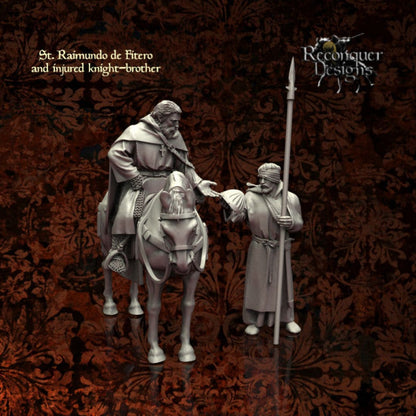 St Ramon De Fitero And An Injured Knight Brother Medieval