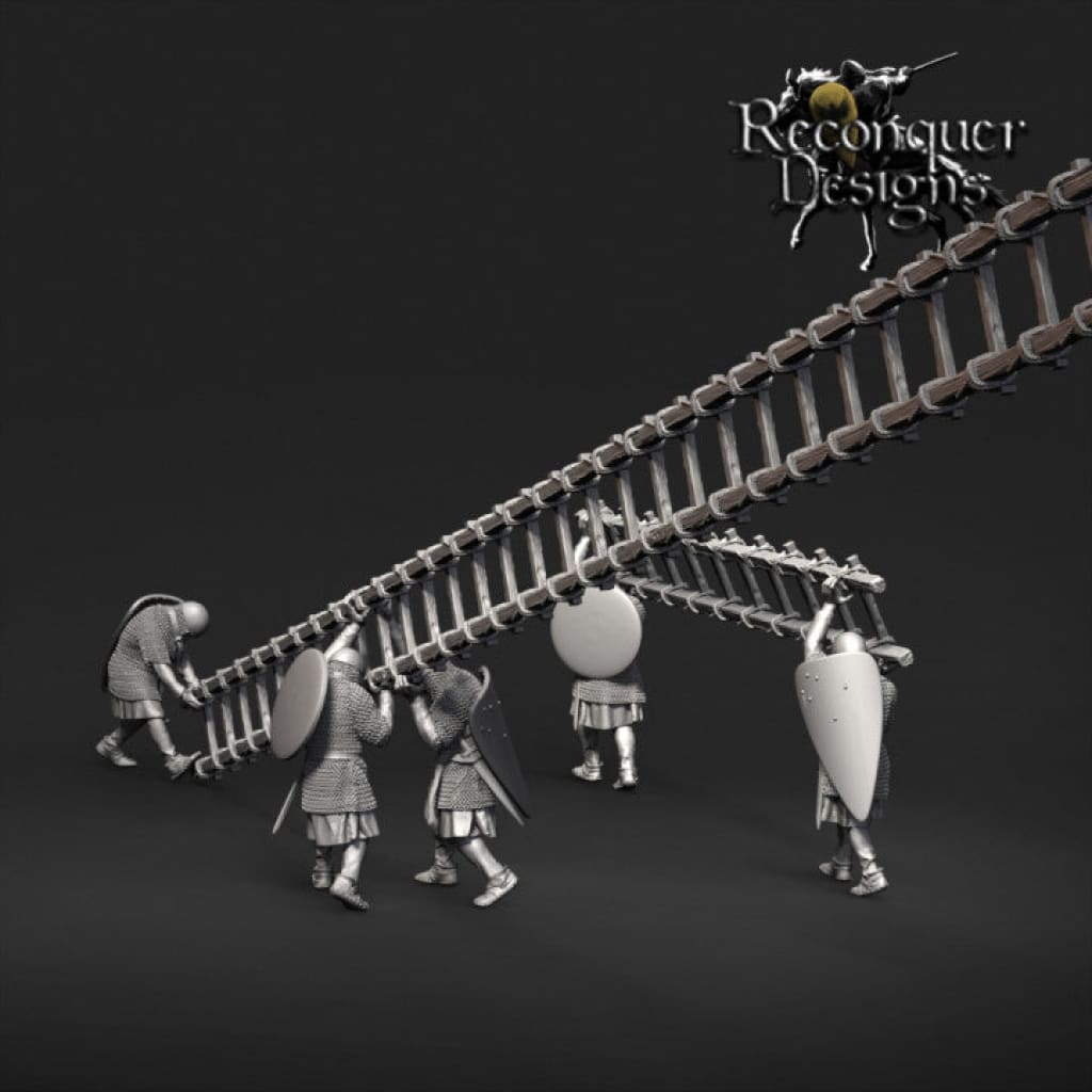 REM0105 Siege Ladder Carriers 28mm 1:56 Medieval