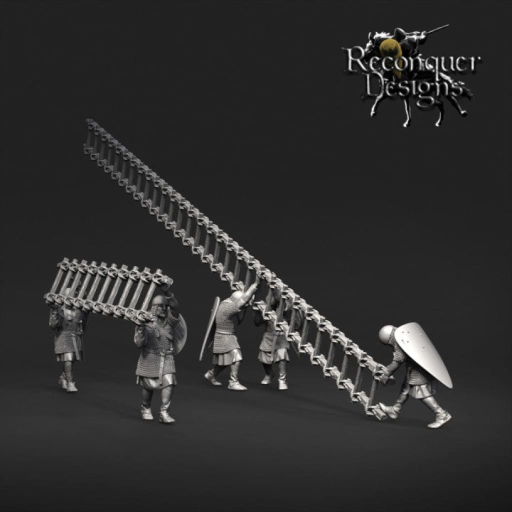 REM0105 Siege Ladder Carriers 28mm 1:56 Medieval