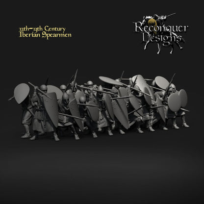 REM0111 12th - 13th century Iberian Spearmen Medieval