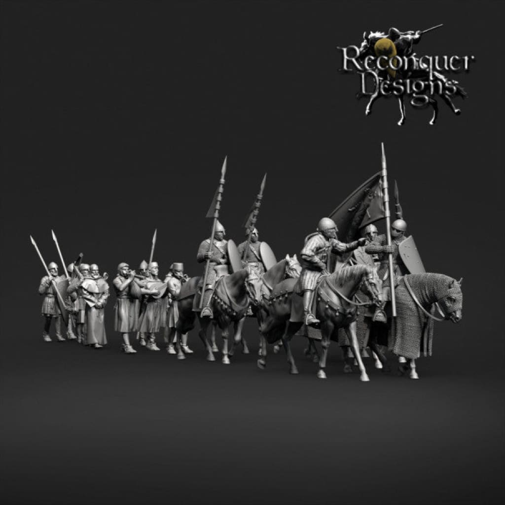 REM0130 King Alfonso of IX of Leon and his retinue Medieval