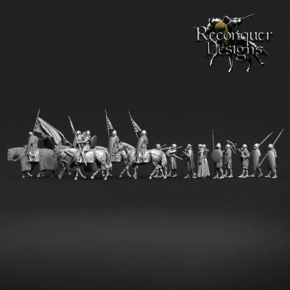 REM0130 King Alfonso of IX of Leon and his retinue Medieval
