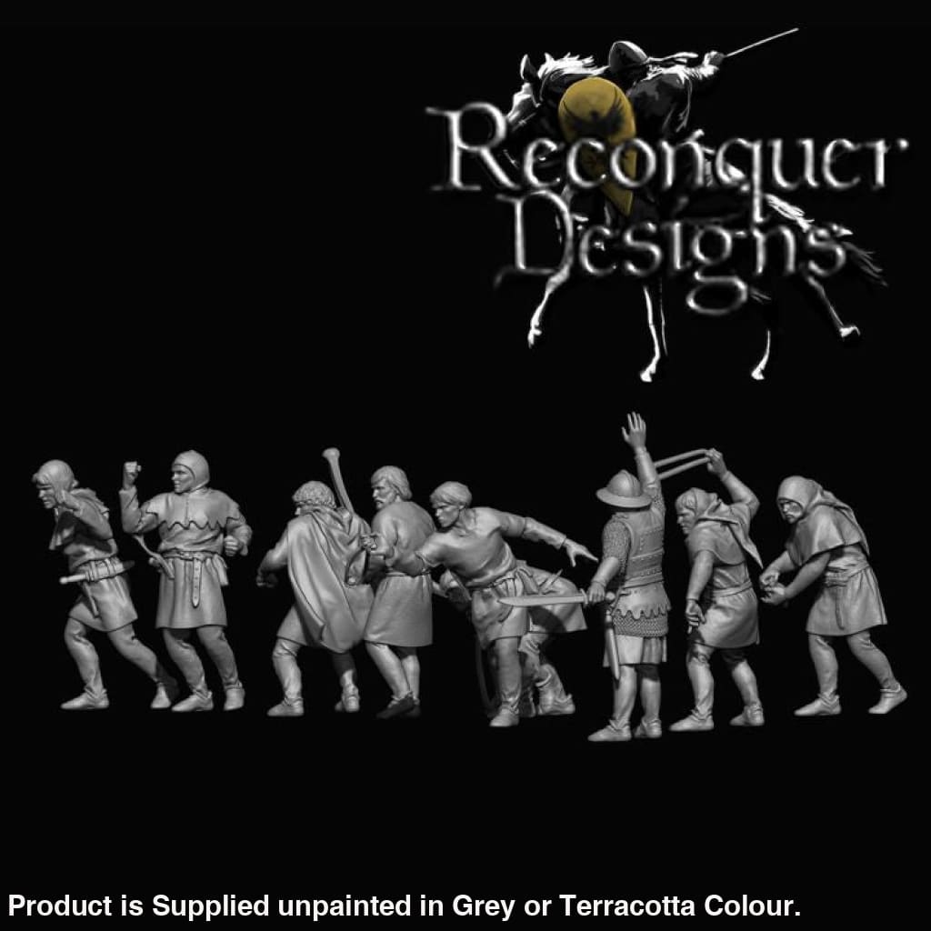 REM0137 14th century Slingers and Infantry Captain Medieval