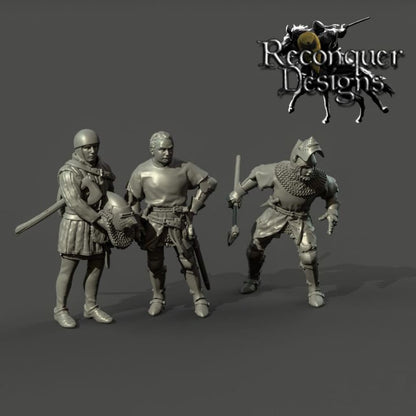 REM0139A Bertrand du Guesclin and squire Medieval