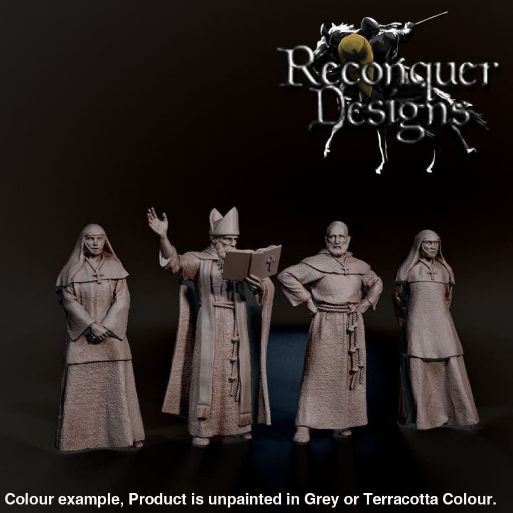 REM0144 Medieval Clergy with Bishop Medieval