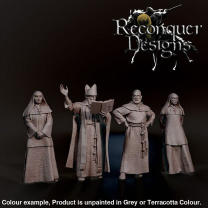 REM0144 Medieval Clergy with Bishop Medieval
