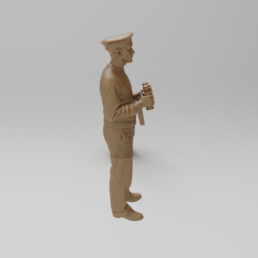 MM4399 Naval sailor with binoculars 5 WW2
