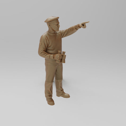 MM4399 Naval sailor with binoculars 3 WW2