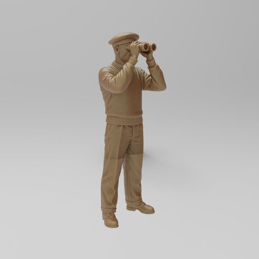 MM4399 Naval sailor with binoculars 4 WW2