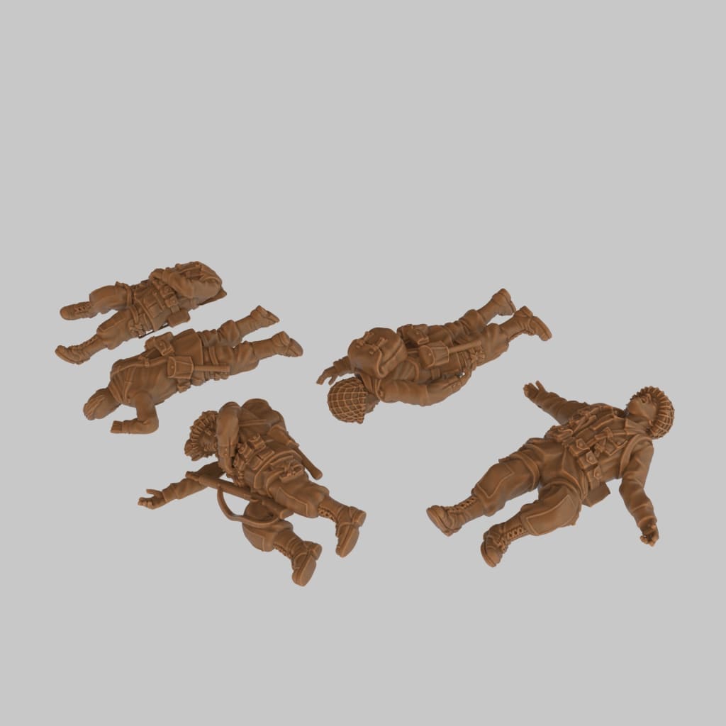 US Airbourne Casulties 28mm 1:56 Wargaming Figure
