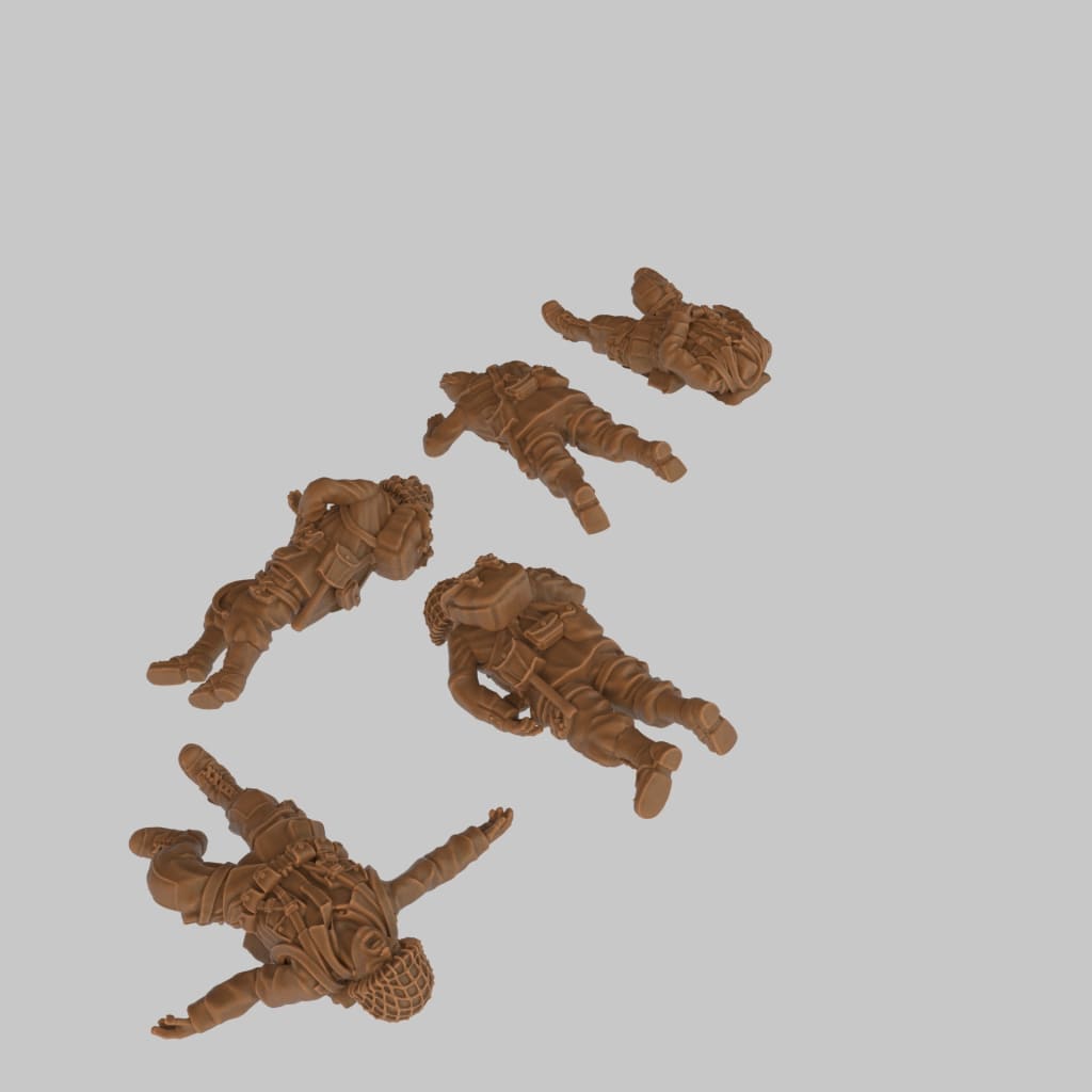 US Airbourne Casulties 28mm 1:56 Wargaming Figure