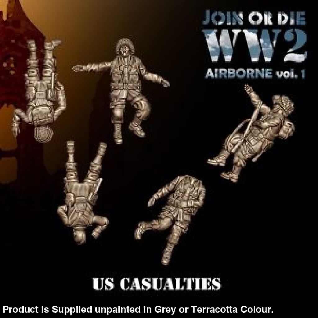 US Airbourne Casulties 28mm 1:56 Wargaming Figure