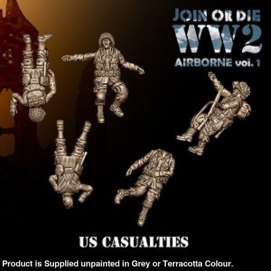 US Airbourne Casulties 28mm 1:56 Wargaming Figure