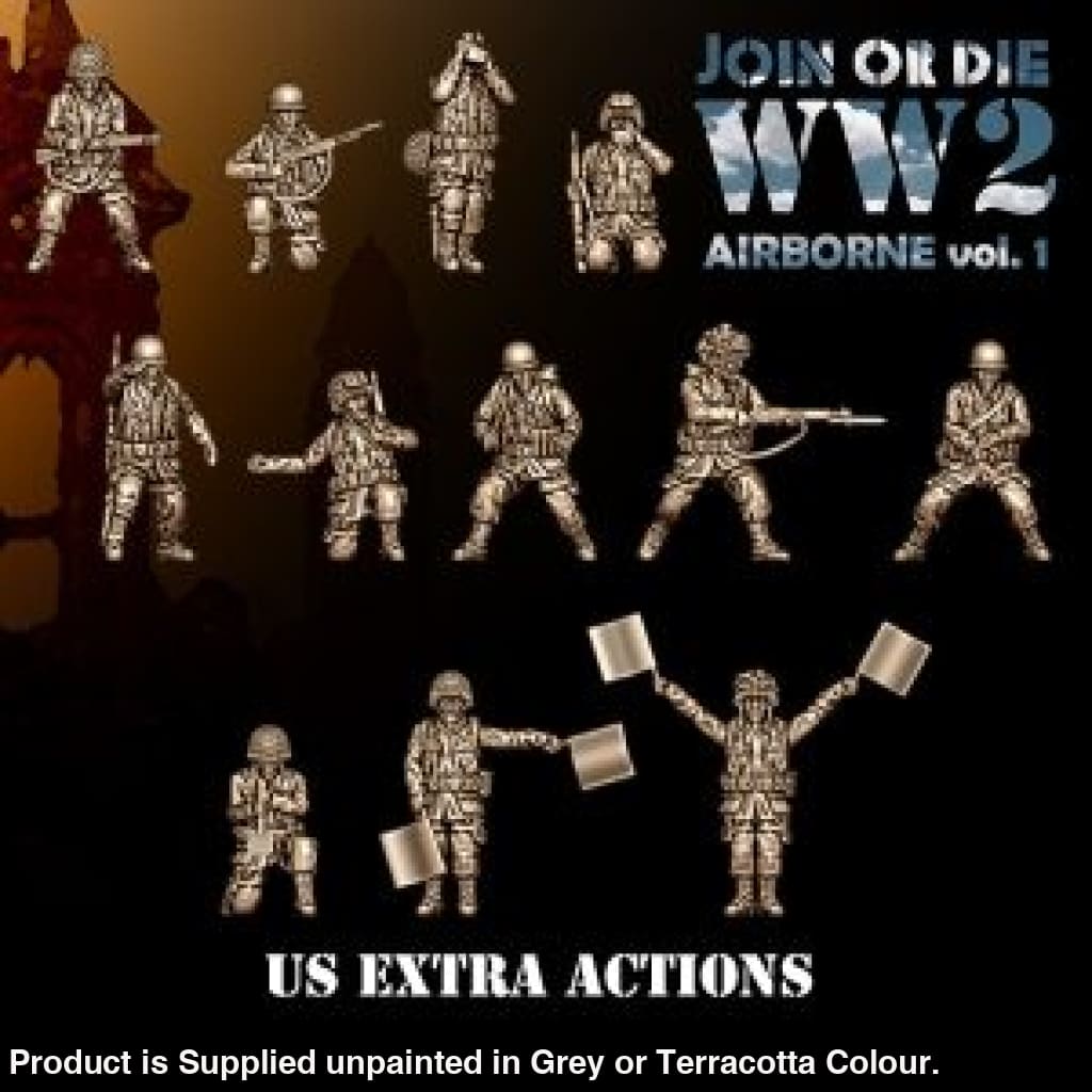 US Airbourne Extra Action Troops 28mm 1:56 Wargaming Figure
