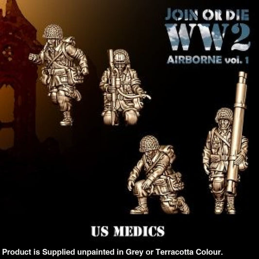 US Airbourne Medics 28mm 1:56 Wargaming Figure