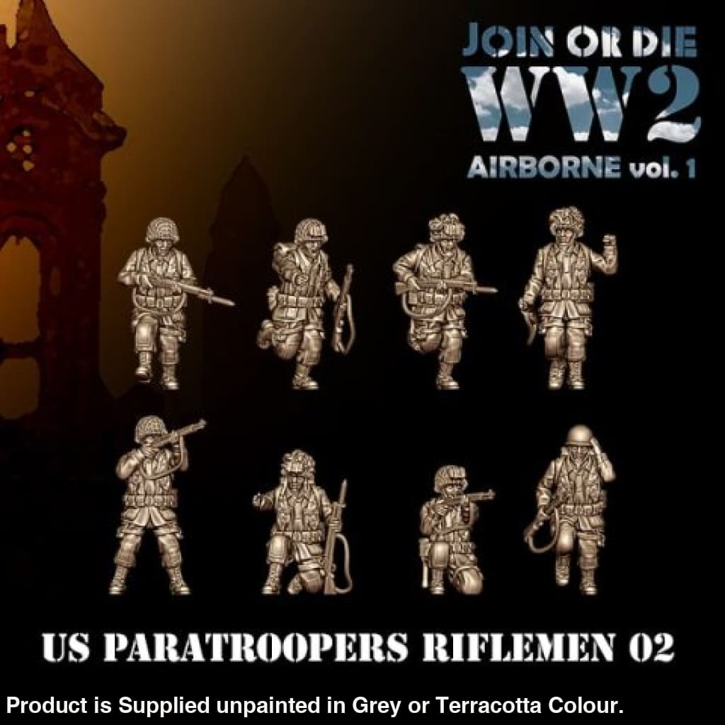 US Airbourne Riflemen 02 28mm 1:56 Wargaming Figure