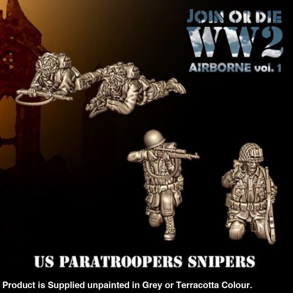 US Airbourne Sniper Teams 28mm 1:56 Wargaming Figure
