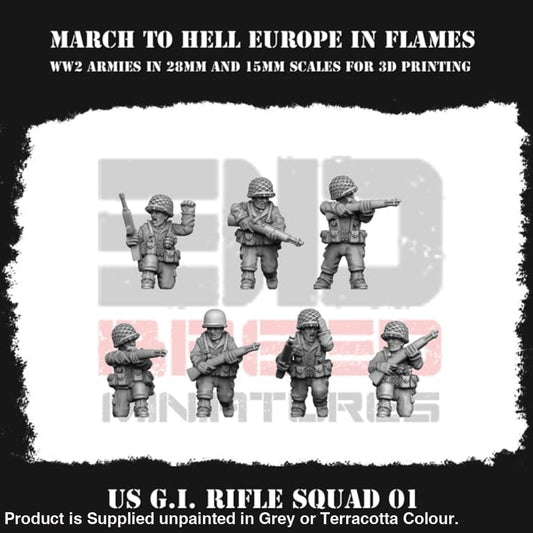Us G.i. Rifle Squad 01 Figure
