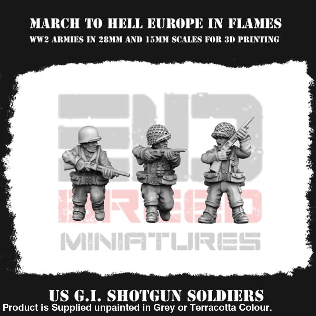 Us G.i. Shot Gun Troops Figure