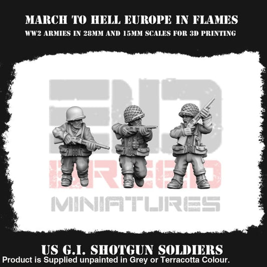 Us G.i. Shot Gun Troops Figure