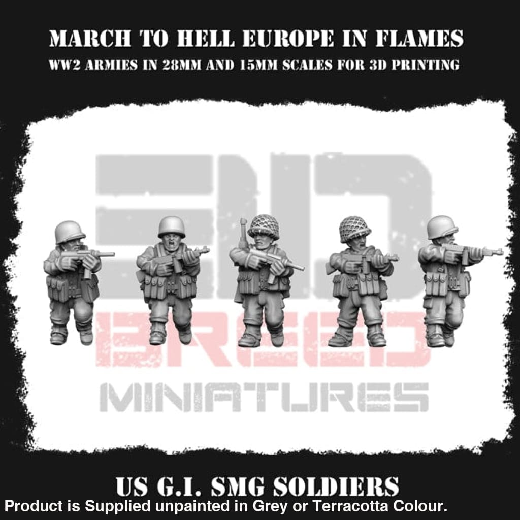 Us G.i. Smg Soldiers Figure